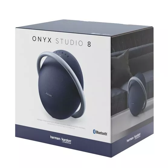 اسپیکر بلوتوثی قابل حمل هارمن کاردن مدل Onyx Studio 8 آبی *اصلی*